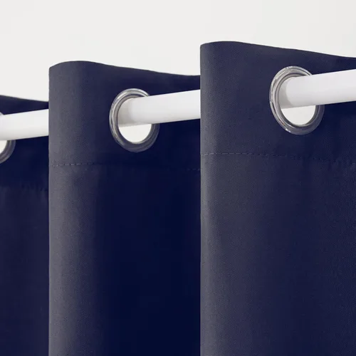 Vista 27 de TOWN & COUNTRY BASICS Cabana Cortinas Sólidas de Peso Pesado para Interiores y Exteriores, Opacidad de Filtrado de Luz con Parte Superior de Ojales