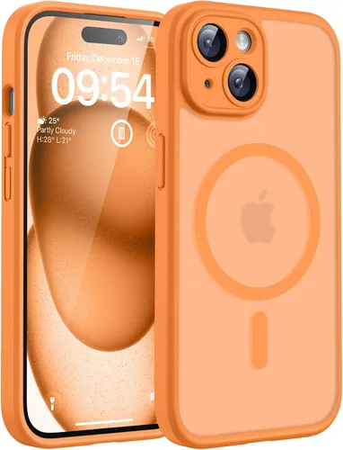 Vista 28 de TOCOL Funda para iPhone 11, compatible con Magsafe, protección completa de cámara, imanes integrados, protección contra caídas, funda translúcida