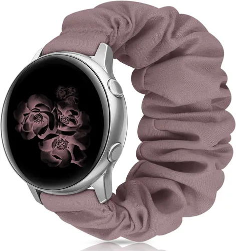 Vista 11 de Correas elásticas de repuesto para Samsung Galaxy Watch 4 5 Pro 6 7 Classic Galaxy Active 1 2 1.57 pulgadas y 1.732 pulgadas para mujer, Bla-S