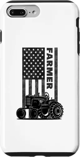 Vista 10 de Funda para iPhone 11 Pro Max para tractores agrícolas patrióticos de Estados Unidos con bandera estadounidense