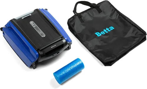 Vista 9 de Betta SE - Limpiador automático robótico para piscinas con bolsa de transporte y almacenamiento, potencia de limpieza continua 24/7, fideos de Azul