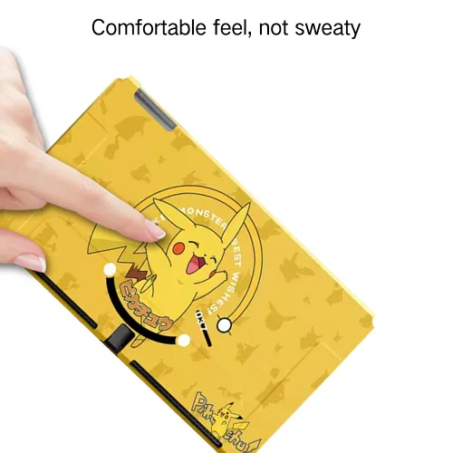 Vista 4 de PERFECTSIGHT Funda protectora compatible con Nintendo Switch OLED Cute Pika Funda delgada antiarañazos a prueba de golpes para NS Switch