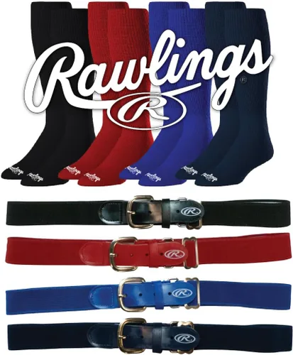 Vista 7 de Rawlings Combo de cinturón y calcetines Béisbol/Softbol Varios tamaños
