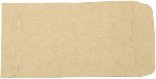 Vista 5 de Tyenaza Paquete de 100 bolsas de papel kraft de 6 x 11 pulgadas para almacenamiento de semillas, sobres en blanco, bolsas de papel para semillas