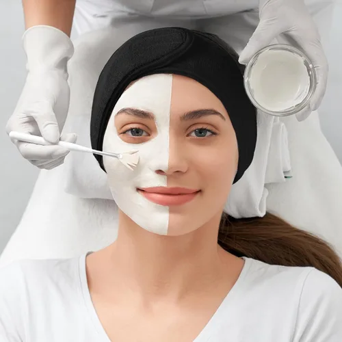 Vista 7 de LADES Diadema facial de spa para mujer, tela de rizo suave con gancho y bucle ajustables, ajuste cómodo y seguro para cuidado de la piel