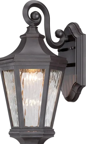 Vista 2 de Minka Lavery 71821-143-L Hanford Point - Linterna LED para exteriores, acabado de bronce aceitado