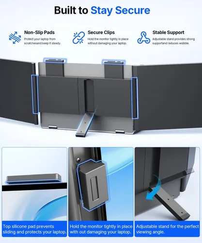 Vista 5 de Extensor de pantalla para portátil de 14 pulgadas, extensor de monitor