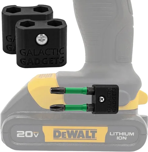 Vista 13 de Soporte magnético para brocas DEWALT 20V, Galactic Gadgets (negro)