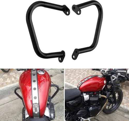 Vista 4 de TCMT Protección del Motor con Barras Antivuelco Compatible con Triumph Bonneville T100 T120 Thruxton R Street Twin 2016-2020 Street Cup Bonneville