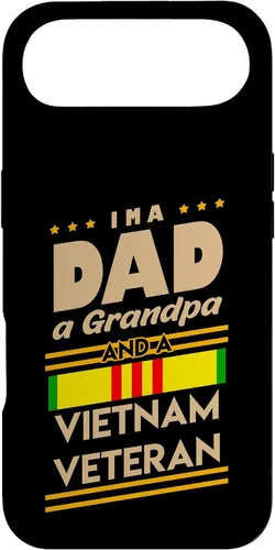 Vista 26 de Funda de regalo para iPhone 13 Pro Max I'm a Dad Grandpa And Vietnam Veteran Cool Soldier