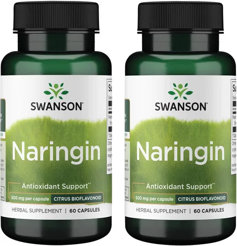 Vista 8 de Swanson Naringin Citrus Bioflavonoid Suplemento antioxidante para adultos que buscan beneficios mejorados de vitamina C - 500 mg (60 cápsulas)