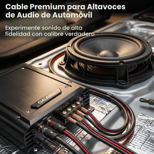 Vista 2 de GEARit - Cable de altavoz de calibre 12 de 20 pies, cable CCA 12/2 para Negro