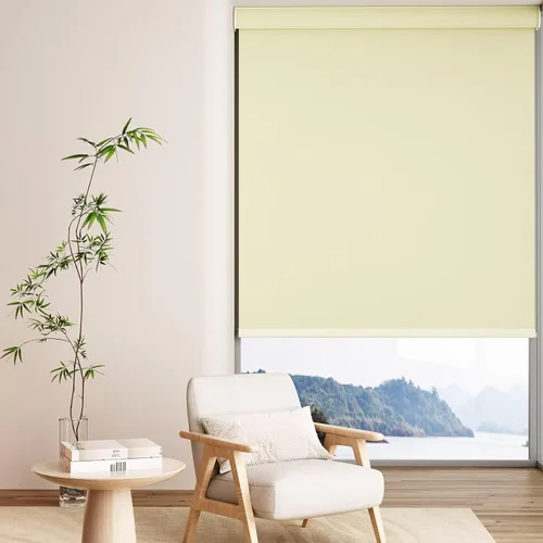 Vista 6 de MYshade Persianas enrollables opacas, persianas enrollables para ventanas de interior, sin cordones, persianas extraíbles para el hogar, oficina