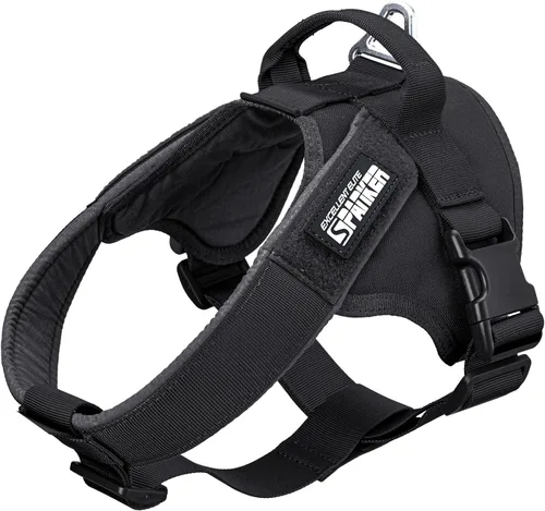 Vista 8 de EXCELLENT ELITE SPANKER Arnés táctico para perro, arnés de patrulla militar, chaleco de servicio para perro, chaleco militar para perro, chaleco