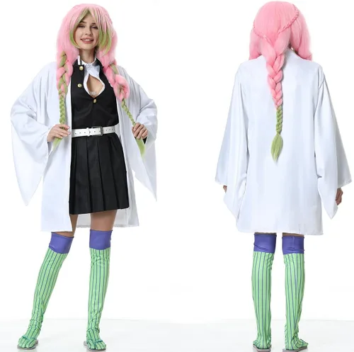Vista 3 de Deaboat Disfraz de cosplay para niño y niña, disfraz de Halloween, traje de kimono de anime
