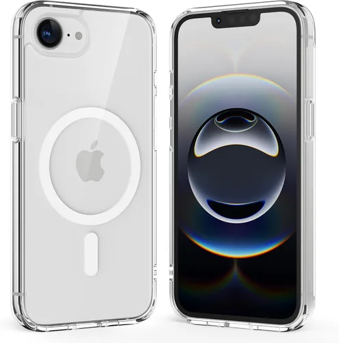 Vista 13 de Crystal Fit - Funda magnética transparente para iPhone 16, compatible con MagSafe, antiamarilleo, funda protectora delgada (para iPhone 16)