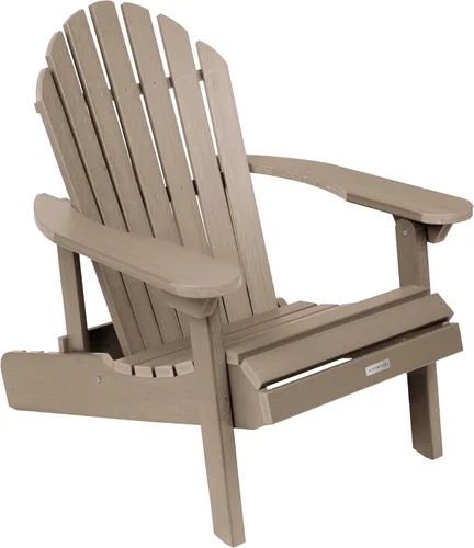 Vista 18 de Highwood Hamilton - Silla Adirondack plegable y reclinable fabricada en Estados Unidos, tamaño adulto, eucalipto