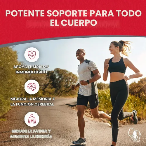 Vista 3 de Dairyland Cápsulas de ginseng rojo coreano Panax - 2000 mg de extracto concentrado de raíz de ginseng molido potente, sin rellenos, aglutinantes u