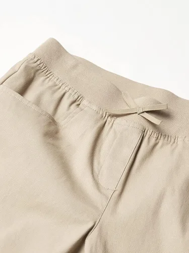 Vista 3 de Nautica Pantalones ajustados de sarga para uniforme escolar para niñas, cómodo material elástico, resistente a las arrugas y a la decoloración