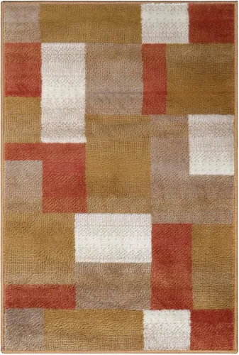 Vista 34 de Superior alfombra de área de la colección diseñador Clifton, 8 mm de altura de apilado, con respaldo de yute, diseño geométrico contemporáneo, Beige