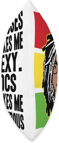 Vista 2 de Locs Afro Dreadlocks Love Beauty Hair Locs Make me Dangerous Afro Hair - Almohada negra de niña africana americana, 16 x 16 pulgadas, multicolor
