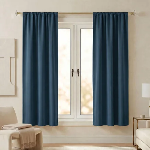Vista 91 de Superior Cortinas opacas, oscurecimiento de habitación, dormitorio, cortinas, cocina, detalles de ventana de sala de estar, bloqueo solar, térmico