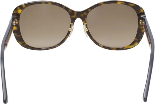 Vista 4 de Gucci GG0849SK 003 - Lentes de sol para mujer color azul Havana-azulmarrón lentes degradados redondos 2323in Habana café y azul
