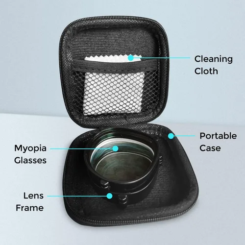 Vista 7 de Lens Insert Compatible with MetaOculus Quest 2 - Sonicgrace VR Oculus Quest 2 Myopia Lens Glass with Blue Light Filter, Alloy Magnetic Frame and