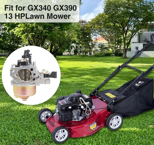 Vista 6 de Carburador GX390 GX340 compatible con Honda GX340 GX360 GX390 11HP 13HP generador de motor cortacésped motor carburador sustituye a 16100-ZF6-V01