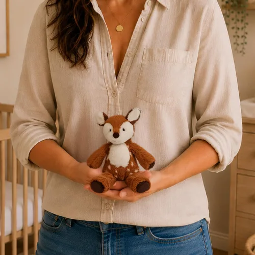 Vista 4 de Mary Meyer - Peluche de animal de juguete Marshmallow Zoo, 9 pulgadas, Junior Cervatillo