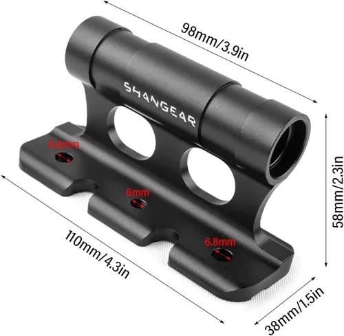 Vista 3 de Soporte de bicicleta de montaje, clip fijo para horquilla delantera de bicicleta, bloque de bicicleta de montaje en horquilla con adaptador de 4