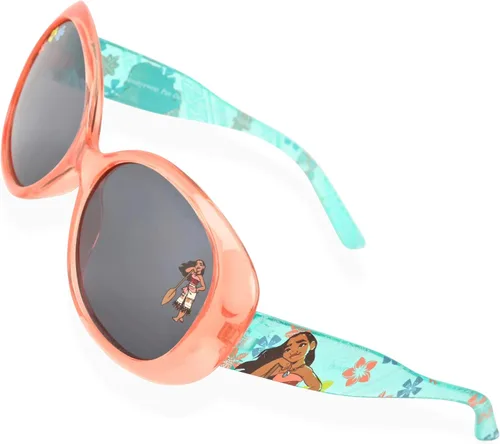 Vista 2 de Disney Moana - Gafas de sol para niñas con funda de gafas a juego y protección UV para niños pequeños