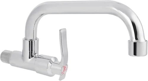 Vista 8 de Grifo de cocina de montaje en pared, grifo de cocina extraíble G12 pulgadas, grifo de agua fría, grifo de fregadero de lavabo de lavado individual