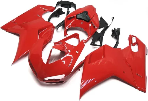 Vista 2 de Carrocería roja para Ducati 1098 848 1198 2007 2008 2009 2010 2011 2012 07-12 carenados