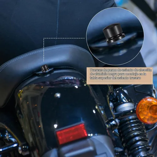 Vista 6 de Therwen - 8 tuercas de tornillo de asiento compatibles con Harley Davidson