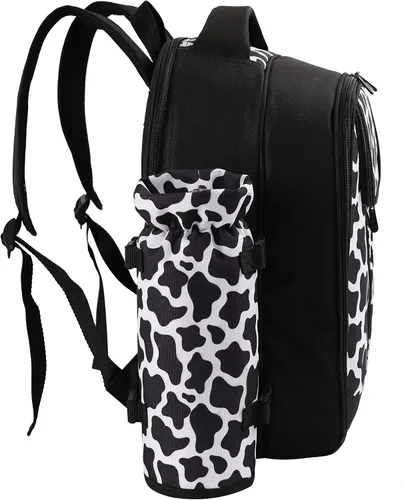 Vista 9 de apollo walker - Mochila para picnic para 2 personas con compartimento refrigerado, soporte desmontable para botella/vino, manta de forro polar