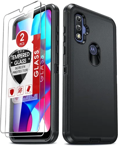 Vista 12 de LeYi Funda para Motorola One 5G Ace: Moto G 5G (2020): Funda resistente 3 en 1, funda resistente 3 en 1, funda para teléfono celular a prueba