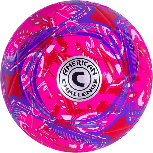 Vista 9 de American Challenge Balón de fútbol Paisley – Pelotas de fútbol de tamaño oficial 3, 4 y 5 para jóvenes y adultos – Pelota de entrenamiento duradera