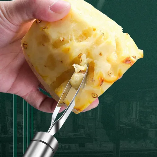 Vista 6 de Kichvoe Removedor de núcleo de mango de acero inoxidable para cortar y extraer núcleos sin esfuerzo, herramienta esencial de cocina para disfrutar