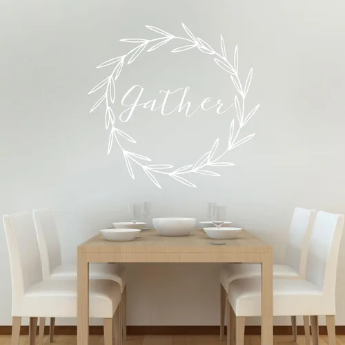 Vista 5 de Gather Laurel Decal Set – Oro beso Cortar las Calcomanía de otoño por chromantics