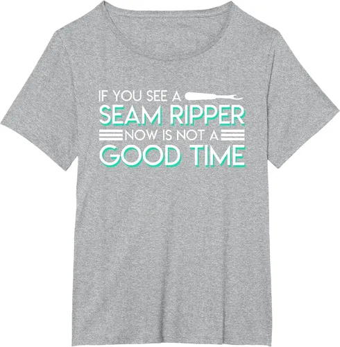 Vista 9 de If You See A Seam Ripper Now is Not A Good Time Sewing T-Shirt