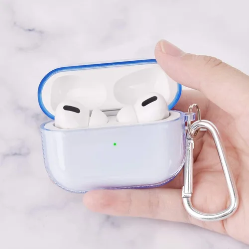 Vista 2 de KOREDA Funda Protectora Compatible con AirPods Pro y AirPods Pro 2 Estuche, Funda Protectora Completa Suave y Transparente a Prueba de Golpes