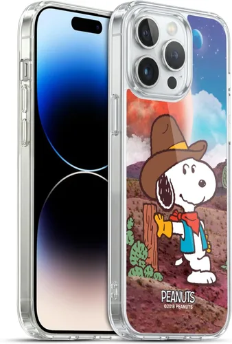 Vista 87 de Head Case Designs Funda de gel con licencia oficial de Peanuts Nebula Cactus Needles Snoopy Space Cowboy [protección de grado militar] compatible