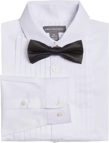 Vista 2 de Van Heusen Camisa de vestir de esmoquin para niños con pajarita