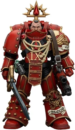 Vista 10 de JOYTOY 1/18 Warhammer 40,000 Figura de acción Black Templars The Emperors Champion Rolantus Collection