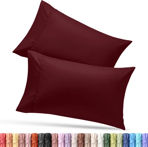 Vista 53 de Utopia Bedding - Juego de 2 fundas de almohada tamaño estándar, con cierre de sobre, tela de microfibra cepillada suave, resistentes al encogimiento