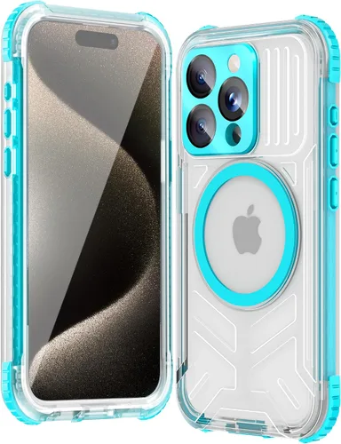 Vista 36 de WIFORT Funda impermeable para iPhone 15, [IP68 bajo el agua a prueba de polvo] [pantalla integrada] [15 pies a prueba de golpes militar], cubierta