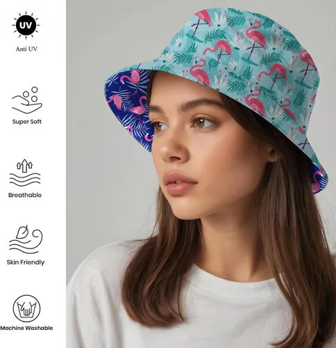 Vista 2 de Sombrero de pescador para mujeres y hombres, unisex, plegable, para exteriores, sombrero de pescador