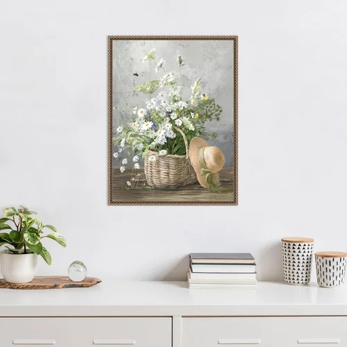 Vista 5 de Amanti Art Lienzo enmarcado para pared, 24 x 18 pulgadas, casa de campo de jardinería III por Danhui Nai, lienzo enmarcado para pared, obras de arte