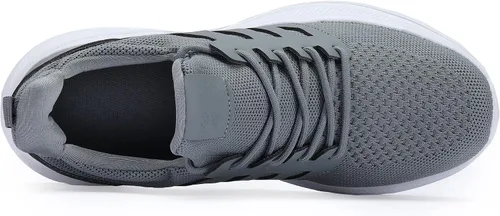 Vista 5 de Casbeam Zapatos de correr para hombre, cómodos, ligeros, transpirables, para caminar, con cordones, de malla, para entrenamiento, zapatos deportivos